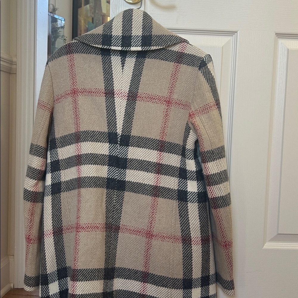 Authentic Burberry Beige and Black Checkered Jacket -Original price $1350) - Picture 7 of 12